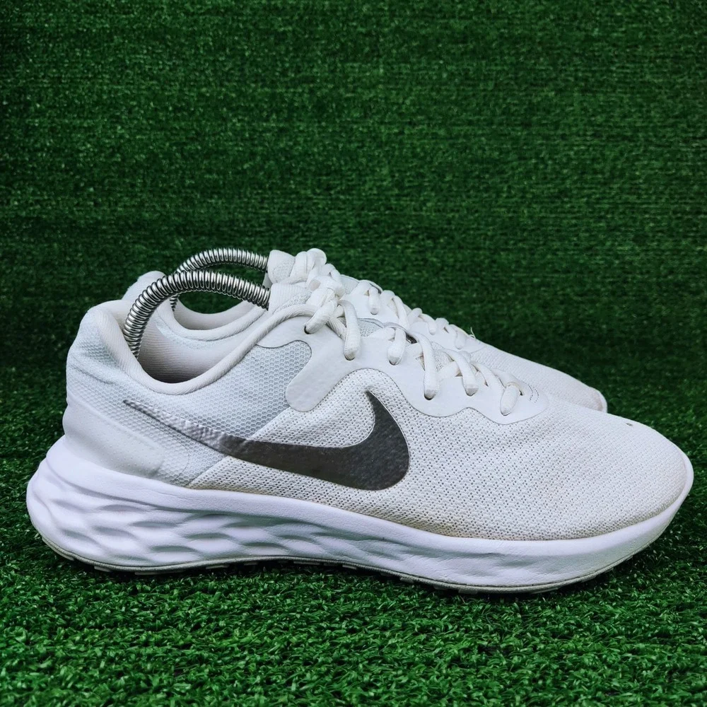 Nike Running Shoes Womens 10 White Revolution 6 Next Nature DC3729-101 Athletic